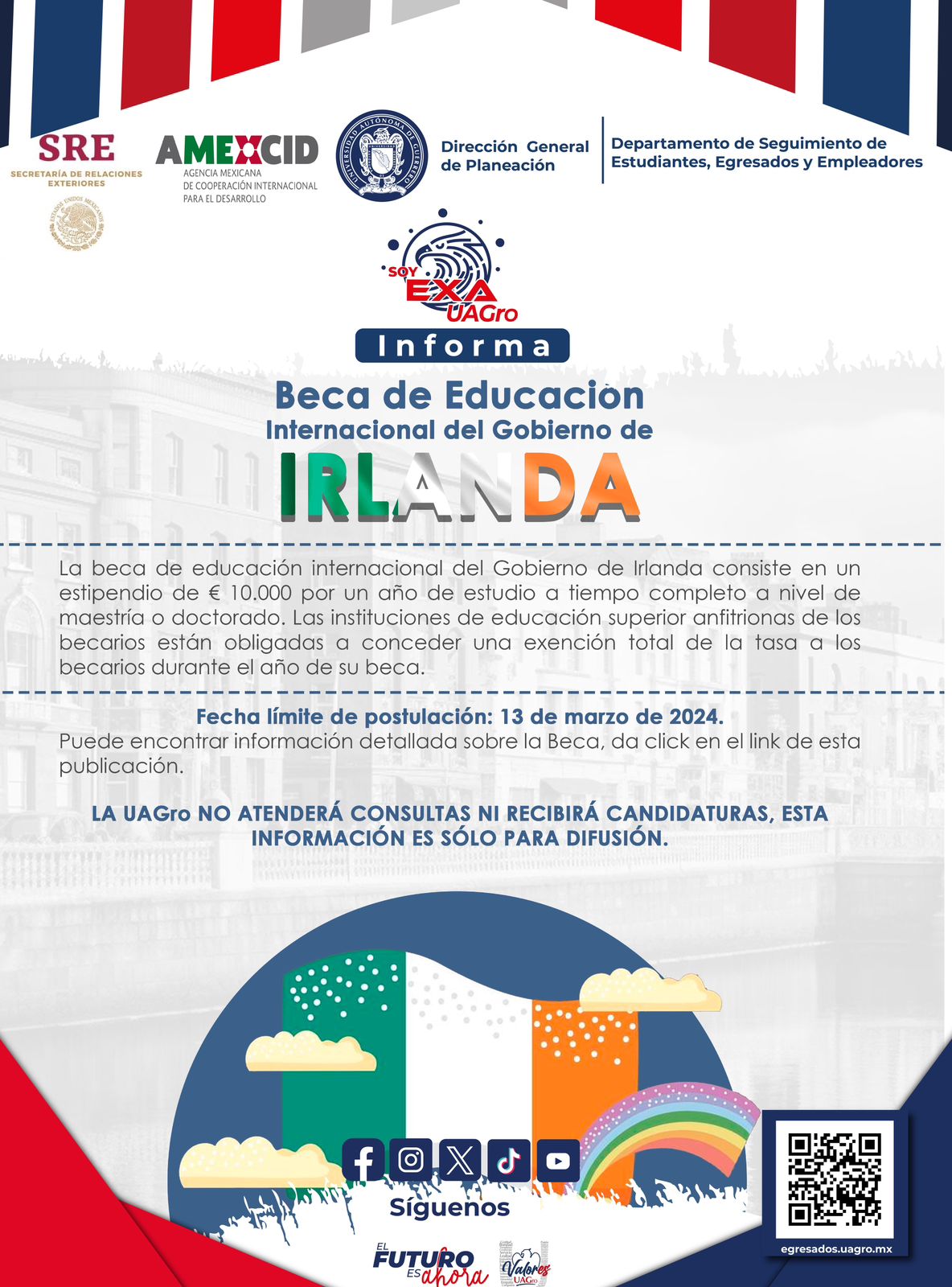 Becas de educación en Irlanda
